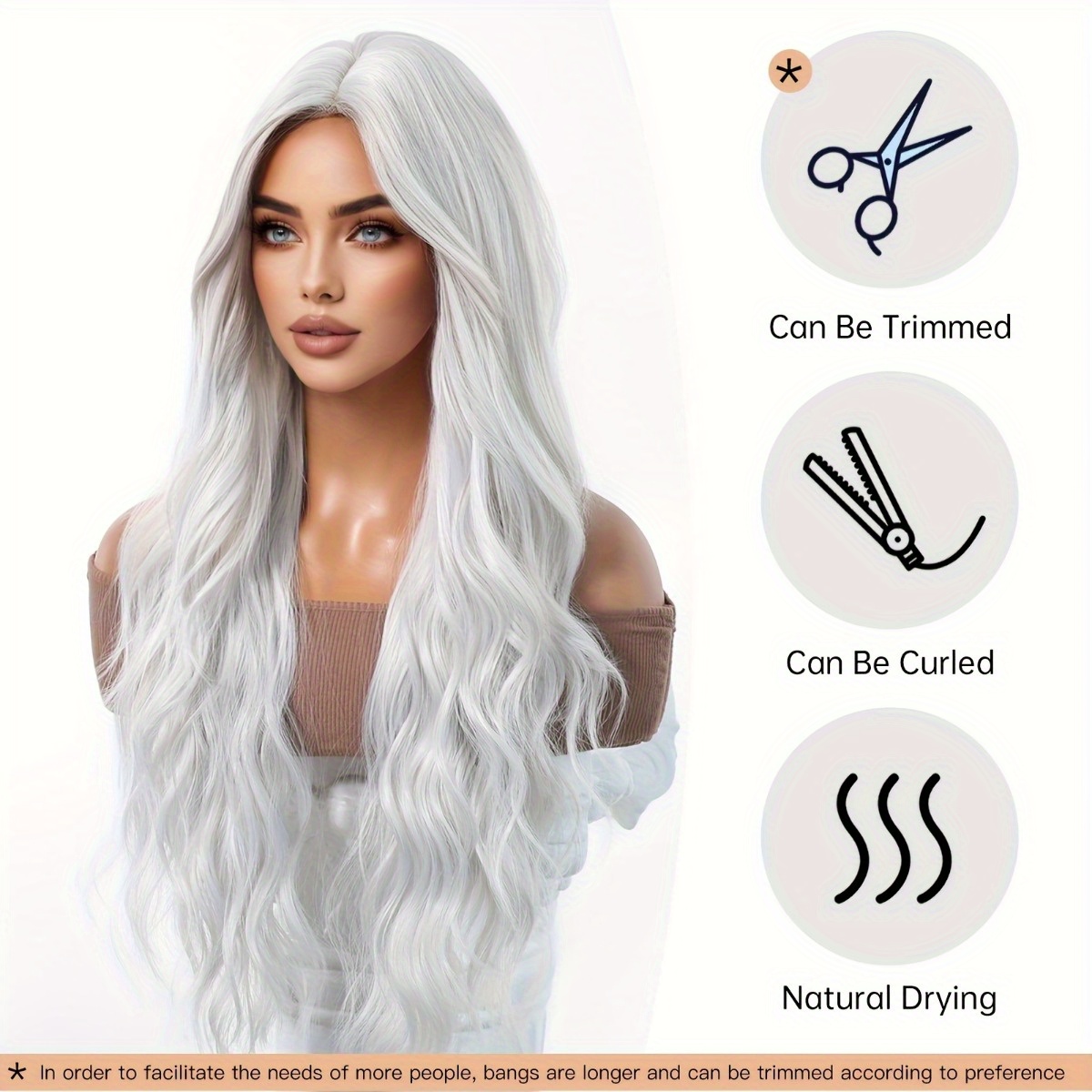 Hair Care Brand - Perruque en fibre synthétique de marque