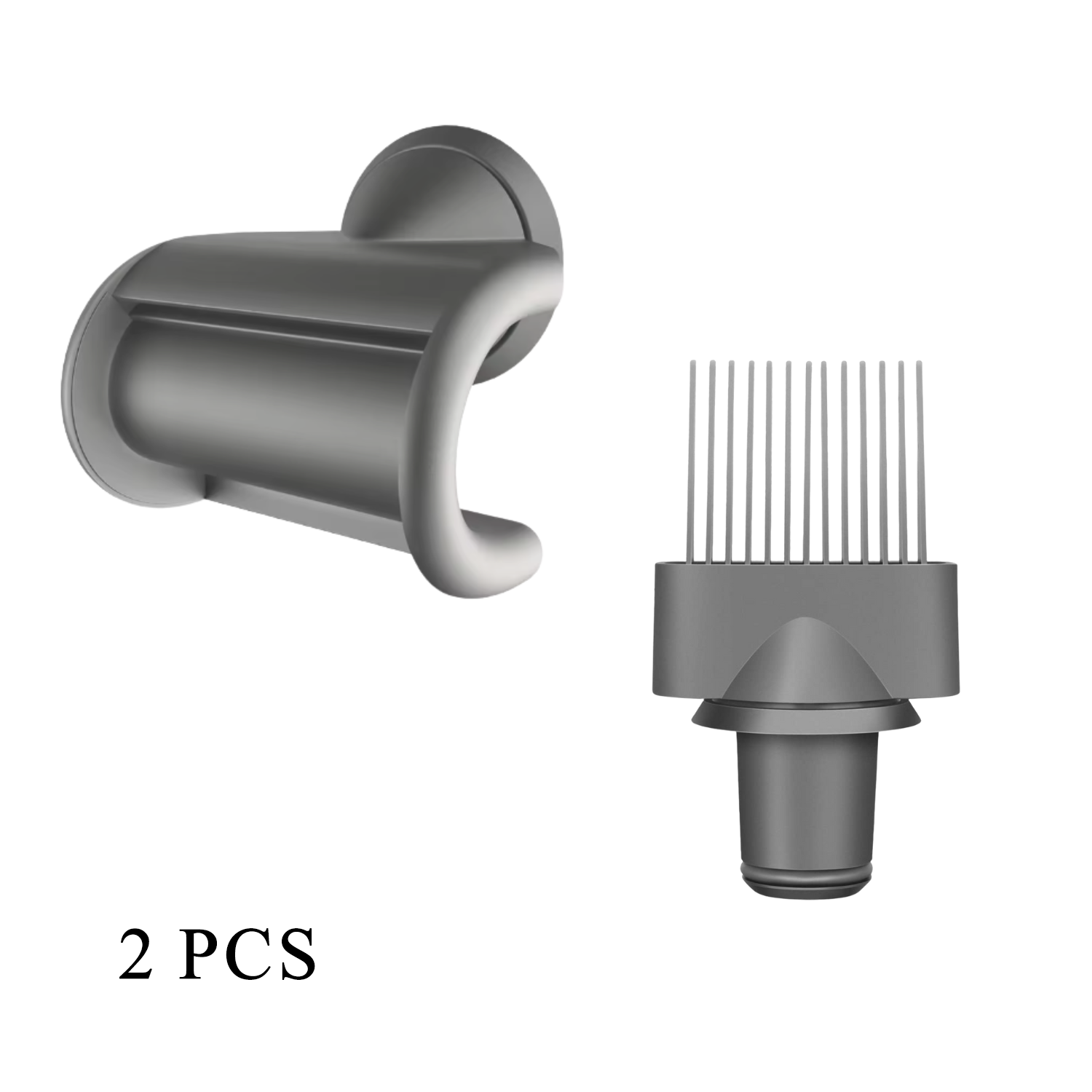 Detangling Wide Comb - Ensemble magnétique 2 pièces: peigne à