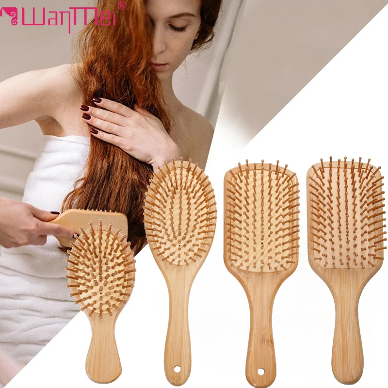 Detangling Wide Comb - Brosse à cheveux en bambou pour