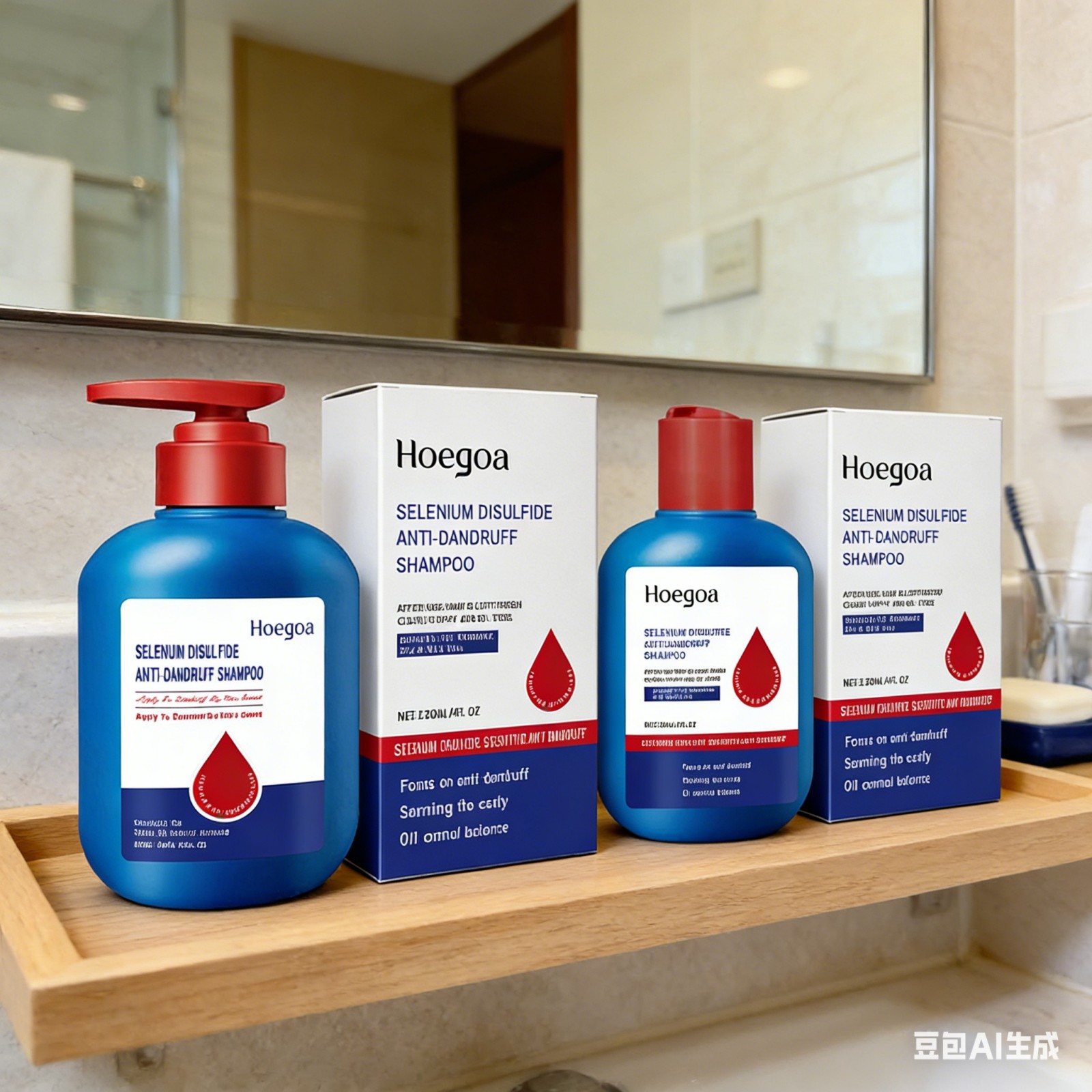 Hair Care Natural Products - Shampoo antipelliculaire Hoegoa, contrôle du sébum,