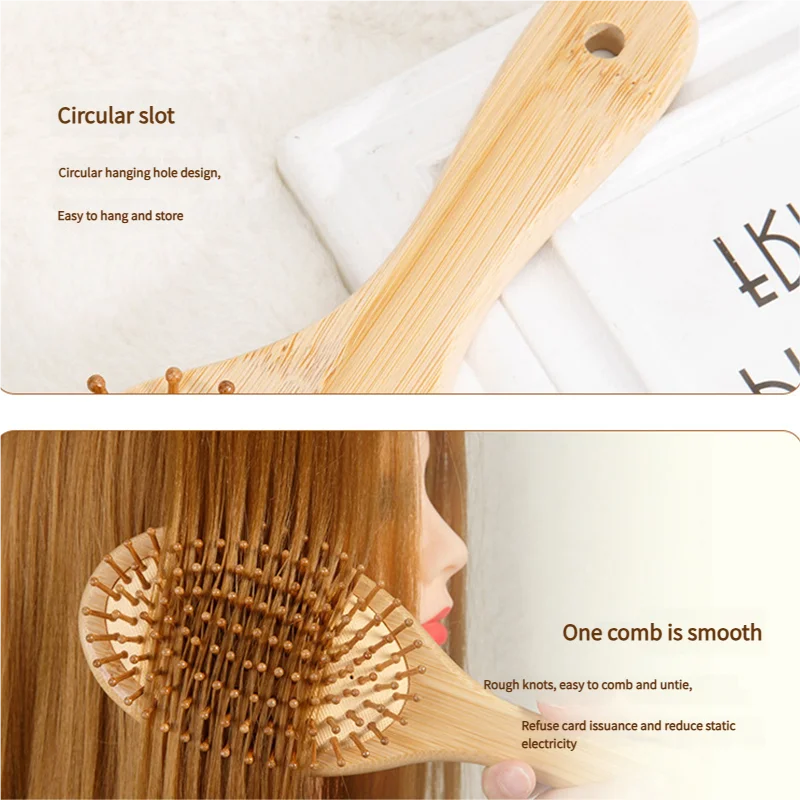 Brosse à cheveux en bambou pou - Detangling Wide Comb avis et prix